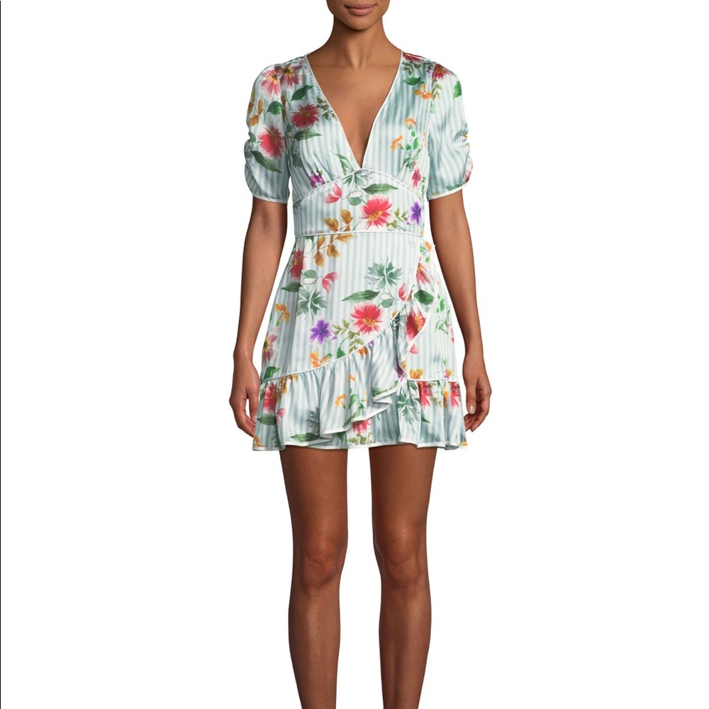 Tularosa Barb dress in blue flowerbed